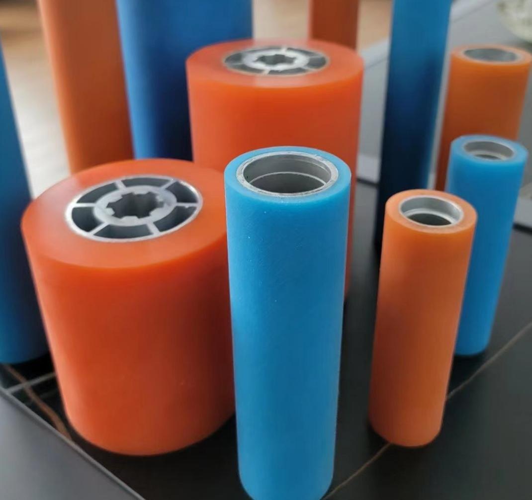 Custom colored polyurethane rollers